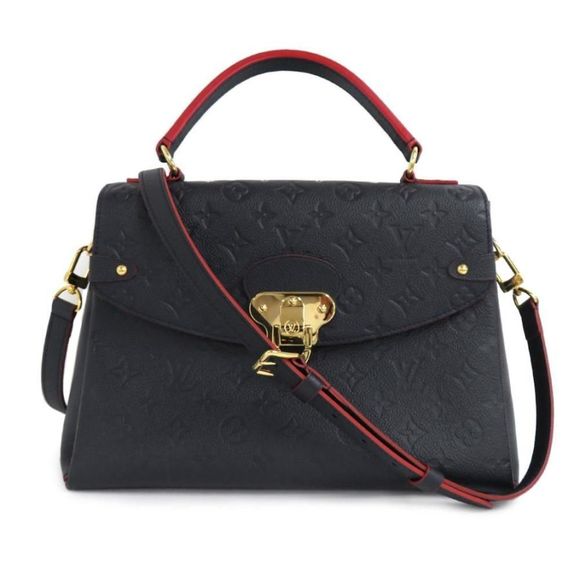 Louis Vuitton Georges MM Monogram Implant Marine Rouge Bag - Picture 1 of 8